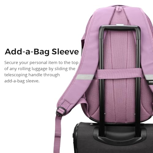 Swissdigital Design Laptop Backpack with USB Charging Port, Travel Backpack Fits 15.6 inches Computer, 31L College School Backpack for Men, Pink Camo | SD803-93 - Image 4