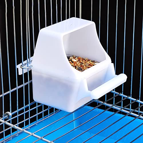 Yamibobo 2Pcs Bird Cage Feeder Removable Parret Hanging Seed Feeder Bird Dishes cage Bowl for Cage Finch Cockatiel Conure Parakeet Lovebird - Image 2