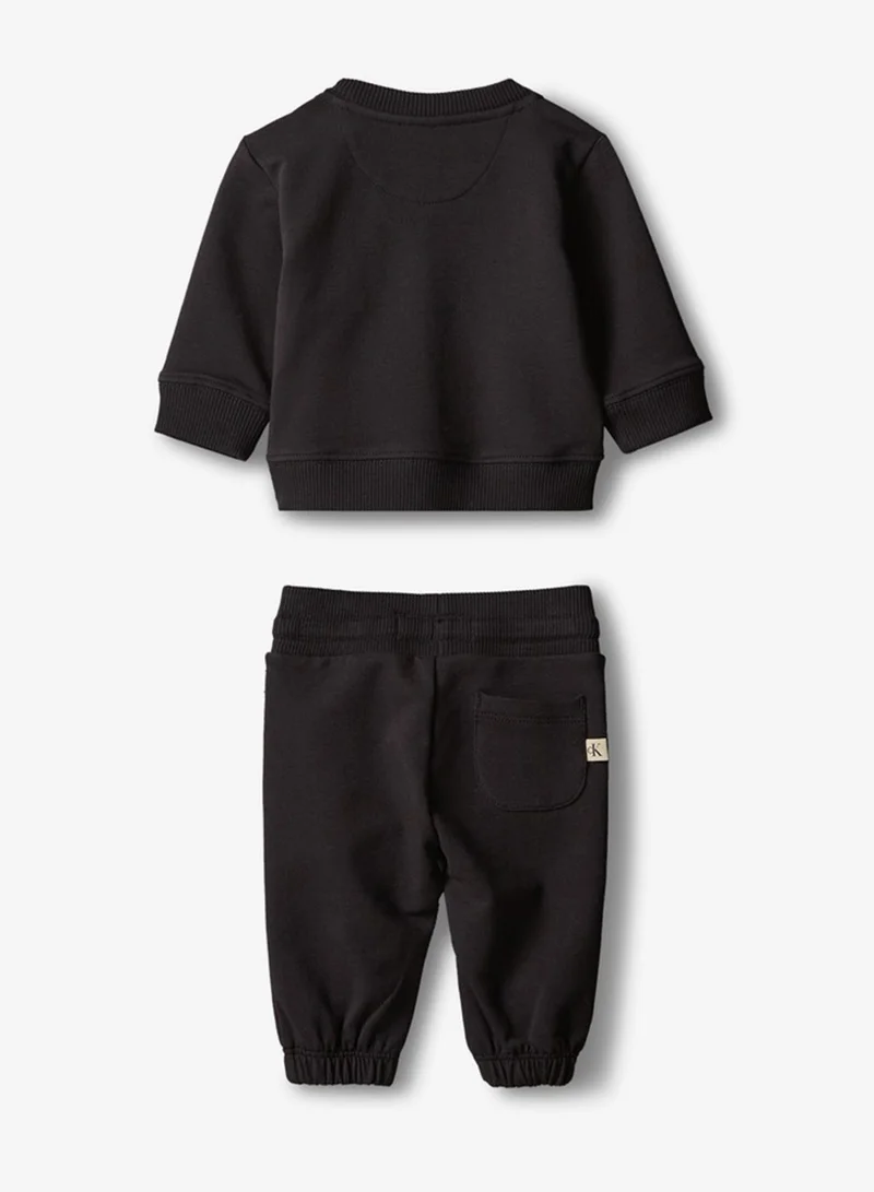 Calvin Klein Jeans Monologo Sweatshirt And Joggers Set