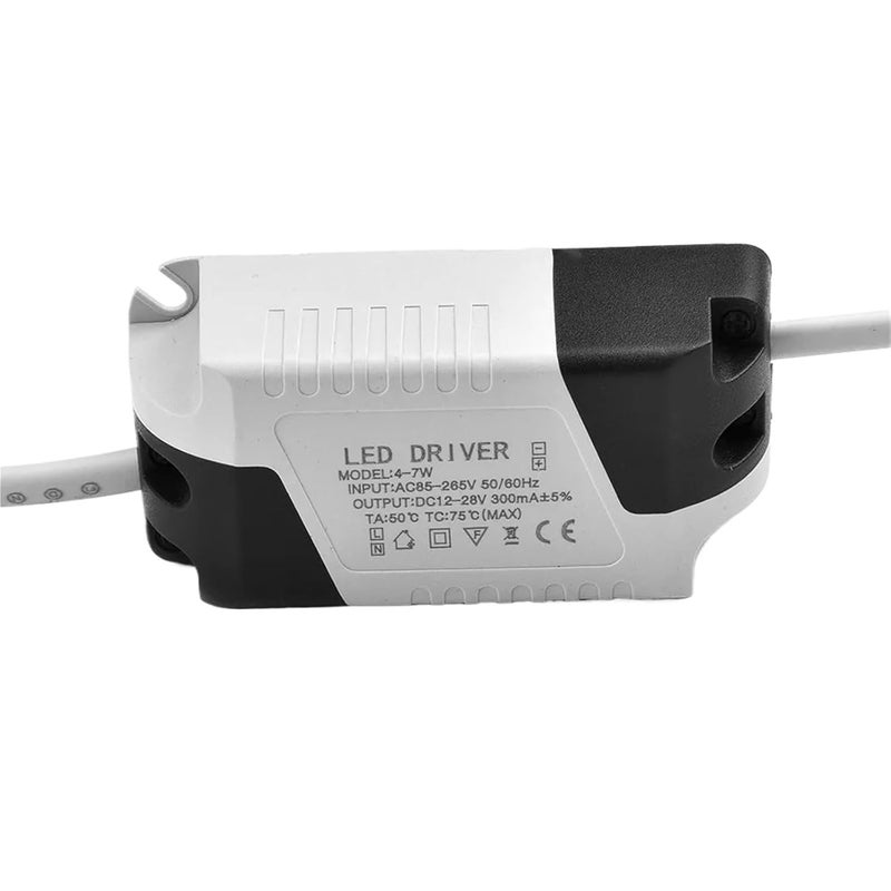 4 To 7W LED Driver 300mA AC DC Power Supply 85V 265V Constant Lighting Transformer - Image 1