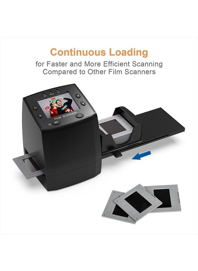 DIGITNOW - ! 135 Film Negative Scanner High Resolution Slide Viewer,Convert 35mm Film &Slide to Digital JPEG Save into SD Card, with Slide Mounts Feeder No Computer/Software Required - Image 1