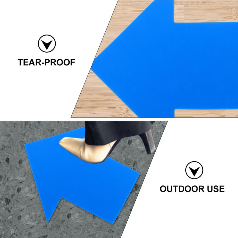100 Pcs Stickers Self-adhesive Warning Sign Sticker Tape for Floor Wall - Image 5