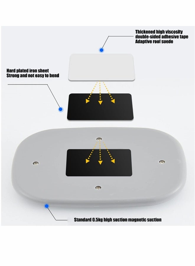 Loquat Car LED Lights, Interior Portable Small Incar LED Touch Lights with 10 Bright LED Lamp Beads - Image 3