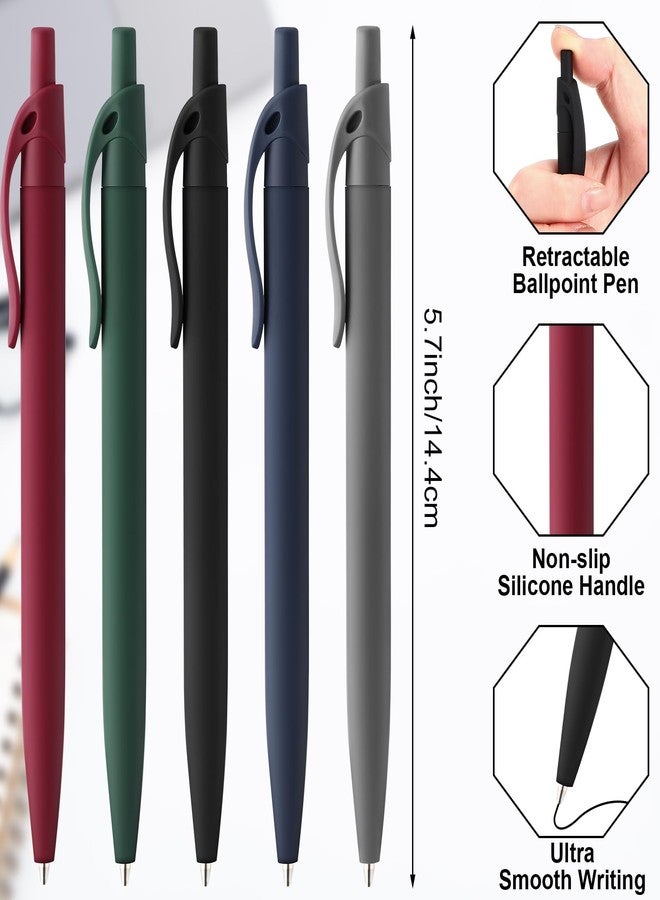 Resholder 100 Pack Black Pens Bulk Retractable No Bleed Click Black Ink Smooth Writing Ballpoint Pens for School Office Supplies, 1.0mm - Image 2