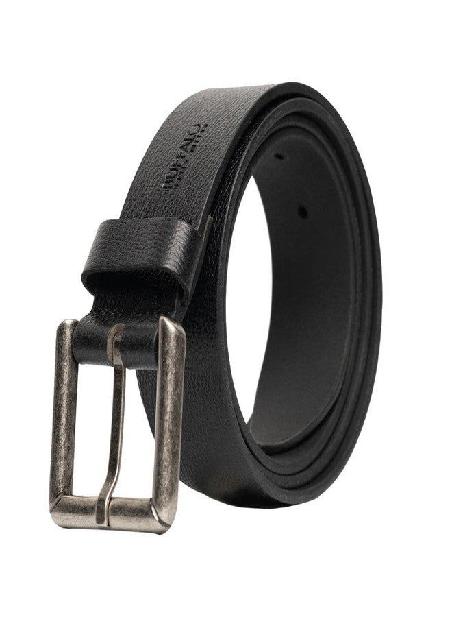 Buffalo David Bitton Mens Belt | 40mm Black Belt | 100% Genuine Leather Belt | Casual Mens Belts for Jeans | Belt Size 34 - Image 3