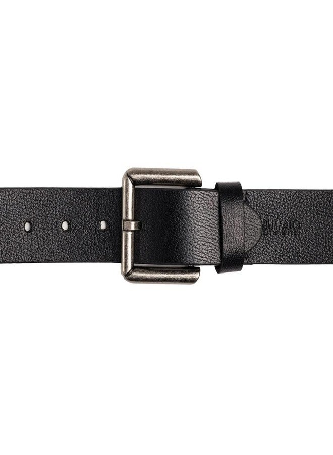 Buffalo David Bitton Mens Belt | 40mm Black Belt | 100% Genuine Leather Belt | Casual Mens Belts for Jeans | Belt Size 34 - Image 2