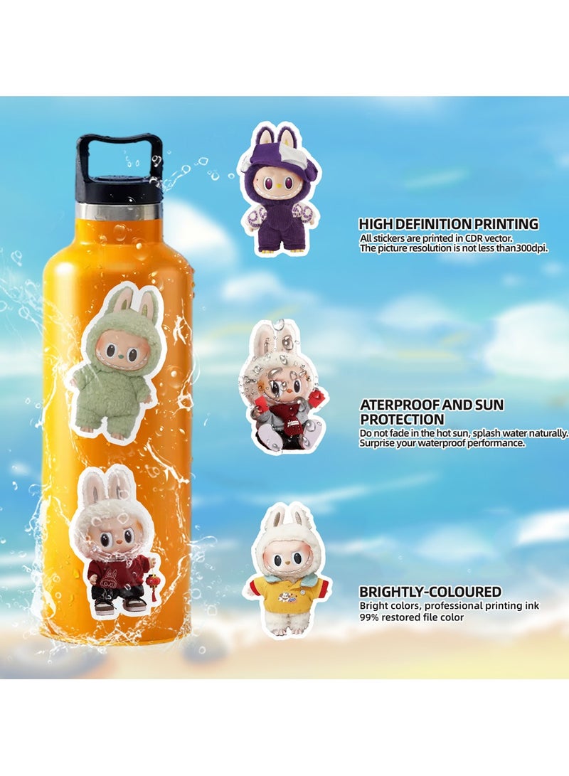 Loquat 50-Piece LABUBU Stickers Pack Waterproof Cartoon Vinyl Stickers for Laptop - Image 5