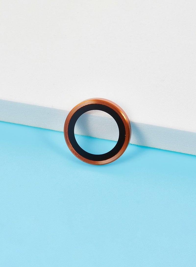 دبليو تيك حامية عدسة الكاميرا من الزجاج المقسى لحلقة سبيكة آبل آيفون 17 برو 5G 2025 (MLGICR) - شفافة / برتقالي خوخي - Image 2