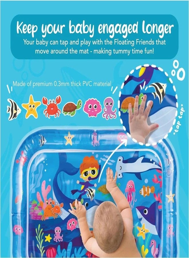 NestWise Baby Water Play Mat - Inflatable Tummy Time Activity Mat for Infants & Toddlers | Leakproof Sensory Play Mat for Motor Skill Development - Image 4