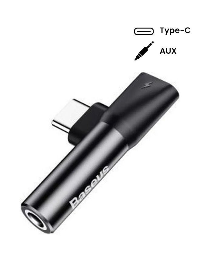 NIBEMINENT L41 Type-C Input For Female Connectors + 3.5 mm Connector Adapters Silver/Black - Image 2