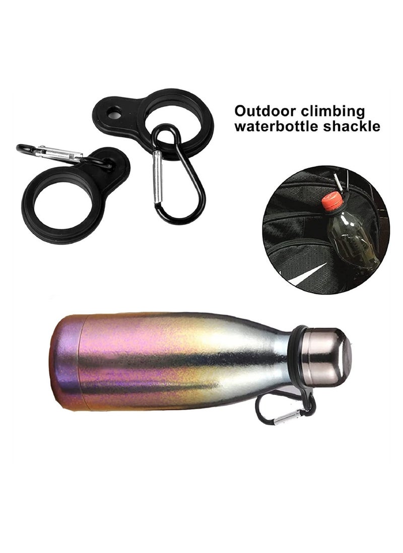 SYOSI Silicone Water Bottle Buckle, 6 Pcs Water Bottle Clip, Portable Backpack Carabiner Outdoor Hanging Buckle, Water Bottle Strap for Camping Hiking Traveling Mountain Climbers  - Image 3