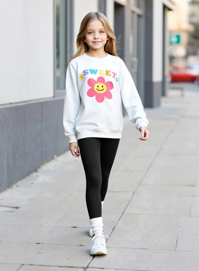 Take Two Take Two Teens Graphic Sweatshirt and Leggings Set