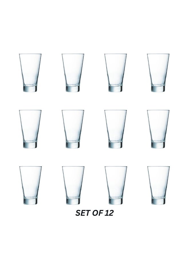 Arcoroc Shetland Long Drink Glass Set – 350ml (Pack of 12) | Premium Quality | Dishwasher Safe | Durable Transparent Glass - Image 2