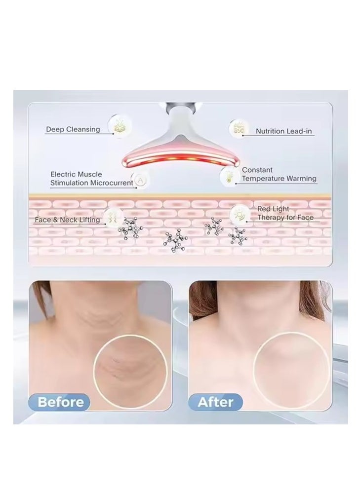 Relax Smart - Firming Wrinkle Removal Device, Neck Face Lifting Tighten Massager, LED Photon Therapy Anti Wrinkle Double Chin Remover - Image 1