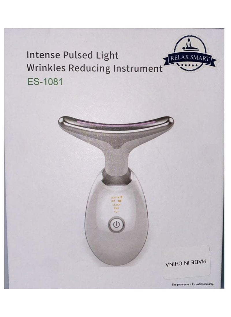 Relax Smart - Firming Wrinkle Removal Device, Neck Face Lifting Tighten Massager, LED Photon Therapy Anti Wrinkle Double Chin Remover - Image 1