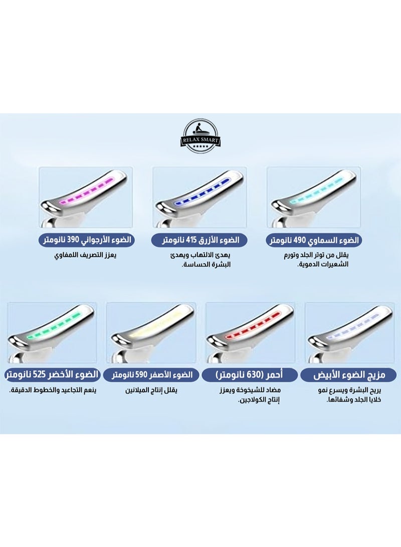 Relax Smart Firming Wrinkle Removal Device – LED Photon Therapy Neck and Face Lifting Massager for Skin Tightening, Anti-Wrinkle Treatment, and Double Chin Removal - Image 2