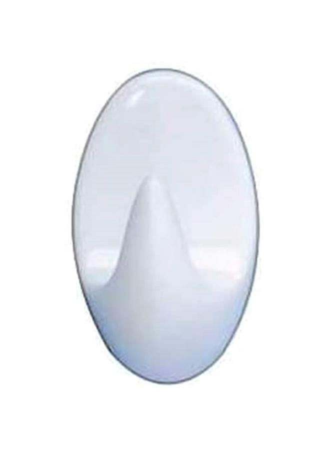 Wenko 3-Piece Self-Adhesive Dwarf Plastic Wall Hook Set White 4404010100  - Image 2