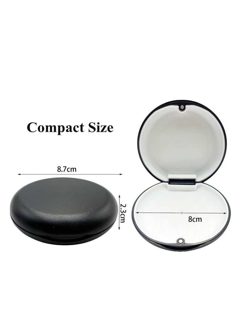 MJZ Retainer Case Mouthguard Case Denture Case with Magnetic Closure, Retainer Holder Denture Holder Container Aligner Retainer Braces Storage Box Organizer with Silicone Textured Liner - Image 3
