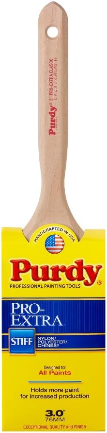 Purdy 144100730 ProExtra Series Elasco Flat Trim Paint Brush 3 inch - Image 1