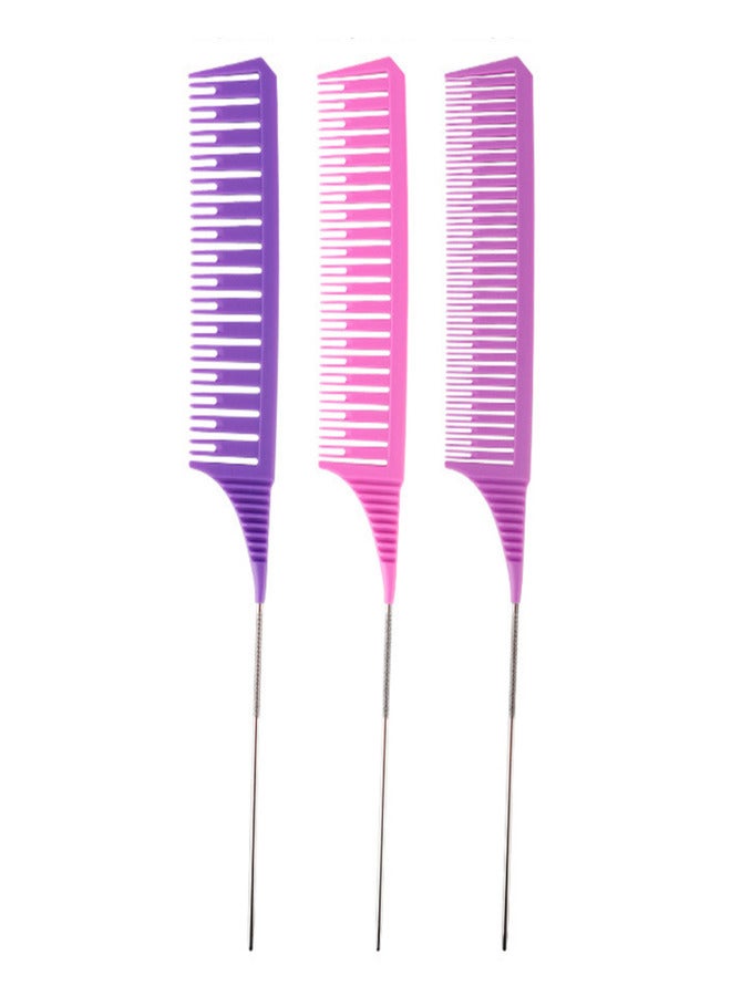 Ingrid Hair Styling Combs Tailed Comb Set Coloring Dyeing Comb Salon Tool Sectioning Highlighting Weaving Cutting Comb for Hairdressing - Image 1