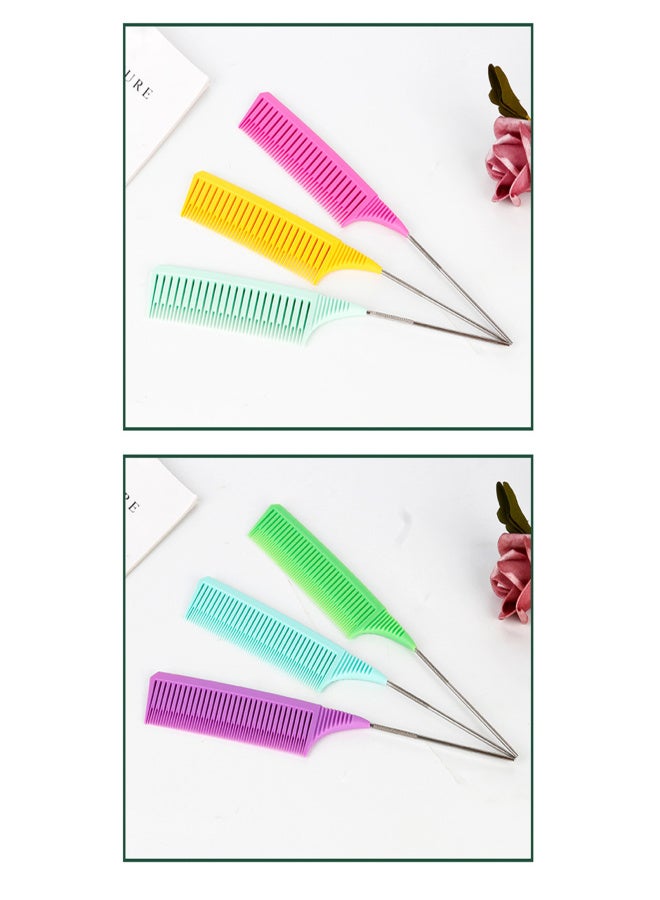 Ingrid Hair Styling Combs Tailed Comb Set Coloring Dyeing Comb Salon Tool Sectioning Highlighting Weaving Cutting Comb for Hairdressing - Image 4