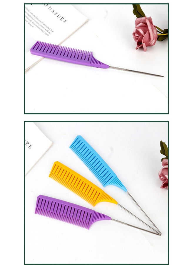 Ingrid Hair Styling Combs Tailed Comb Set Coloring Dyeing Comb Salon Tool Sectioning Highlighting Weaving Cutting Comb for Hairdressing - Image 3