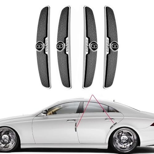 WISKA Stylish Car Door Edge Guard Protector Rubber Corner & Handle Guards Scratch Protection Exterior Compatible for Nexon, Punch, Harrier, Altroz, Tiago, Tigor, Curvv, EV, Sierra, Xpres - Image 1