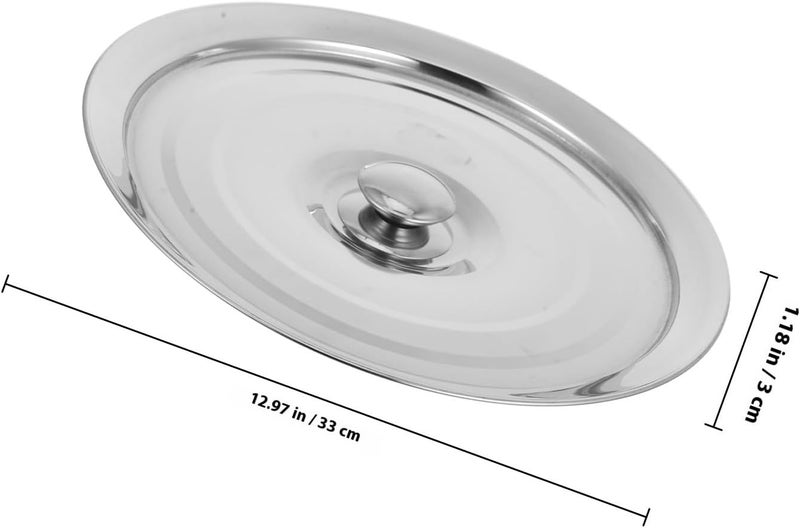Full land route delivery SHERCHPRY Universal 11-inch Stainless Steel Skillet Lid with Handle, Thickened Edge Pan Cover for Kitchen Pots and Frying Pans, Dustproof Storage Lid Compatible with Cookware Multi-goal comprehensive design Different assemble options Defect free upgraded substance Narrow & wide space compatible Ready post purchase fulfill Home & light industrial compatible Secure equipped warehouse Carefully engineered build Simple multi-feature practical build Remote area delivery Instant order available stock Fast intercity distribution Global sizing options Labor saving optimized design Most item matching trendy design Periodic restock local Daily repeated use trusted quality Market mainstream color picks Multiple design variants Heat insulation layer Reliable local delivery service Solid anti-deform Transit damage prevent build Cross-material combo compatible - Image 2