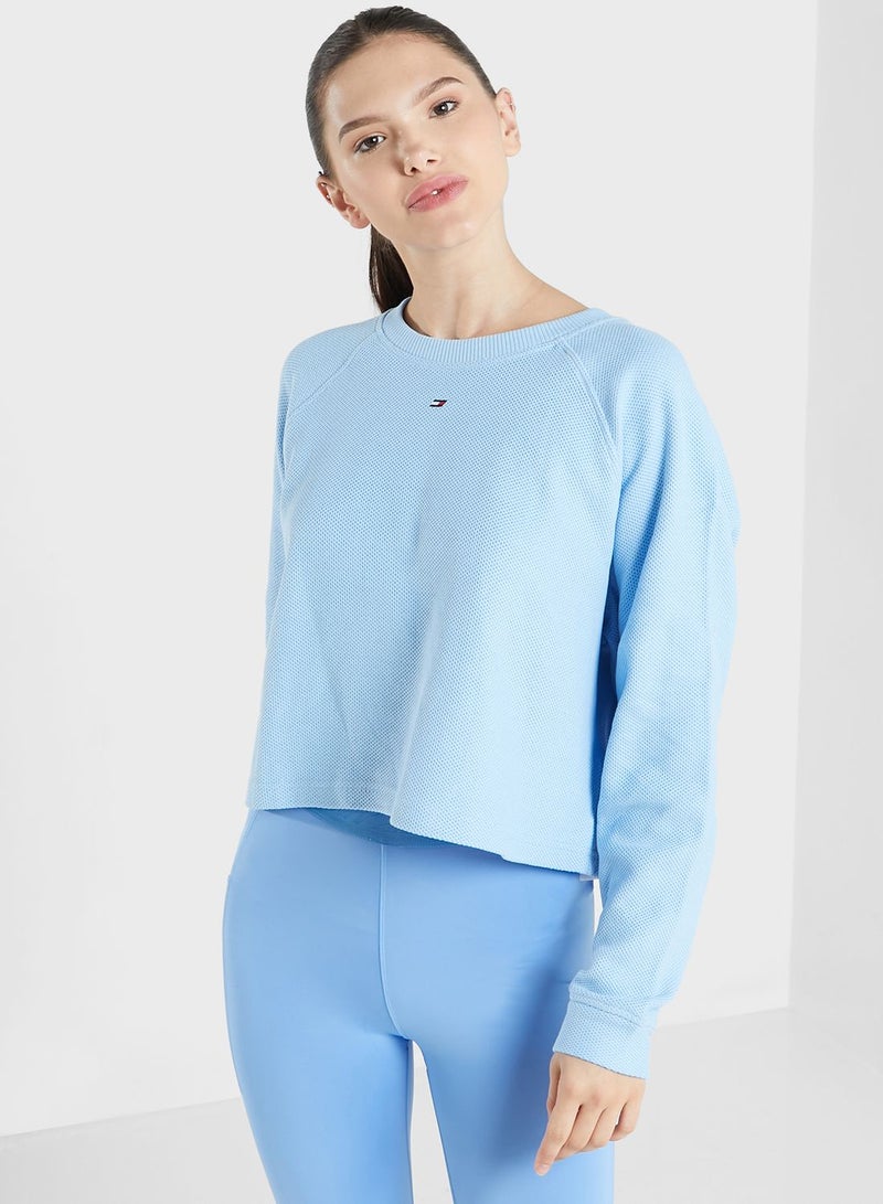 Logo Mesh Sweatshirt