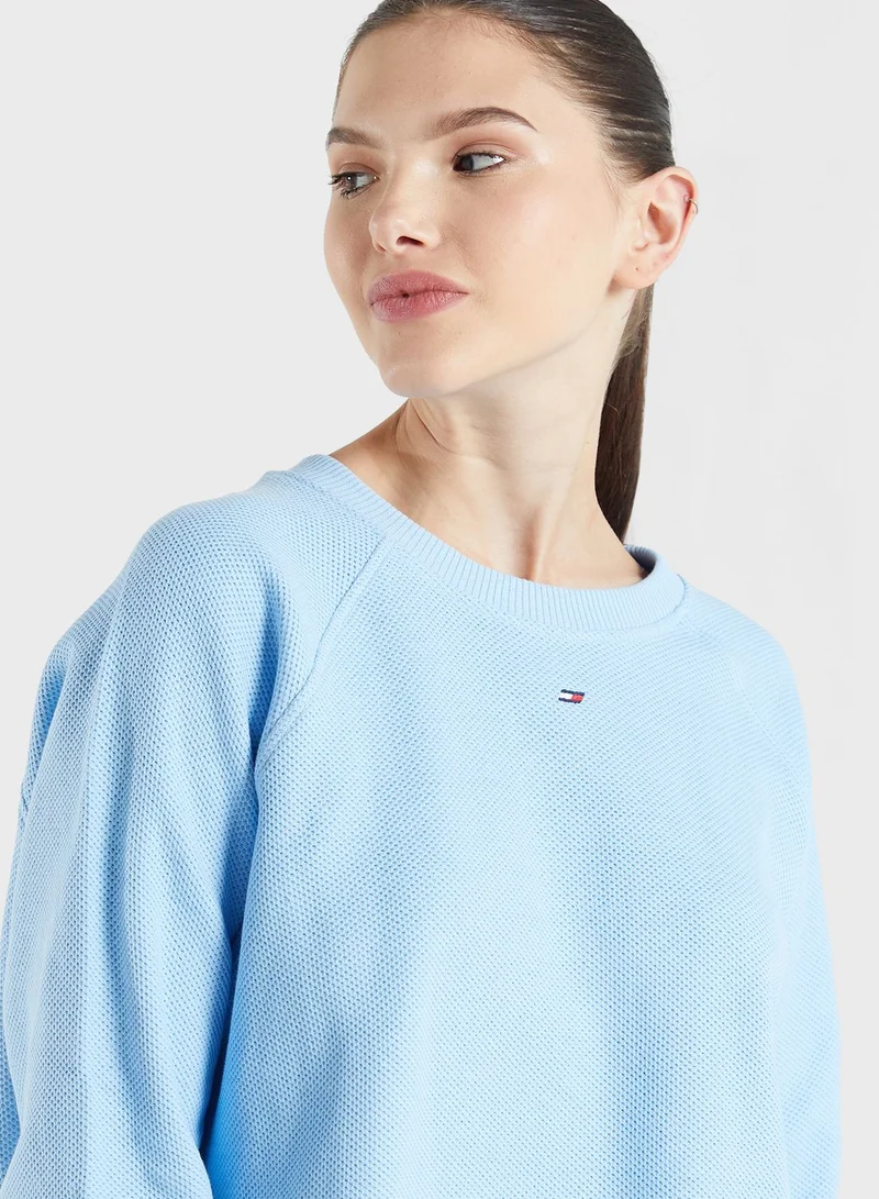 Tommy Hilfiger Sport Logo Mesh Sweatshirt