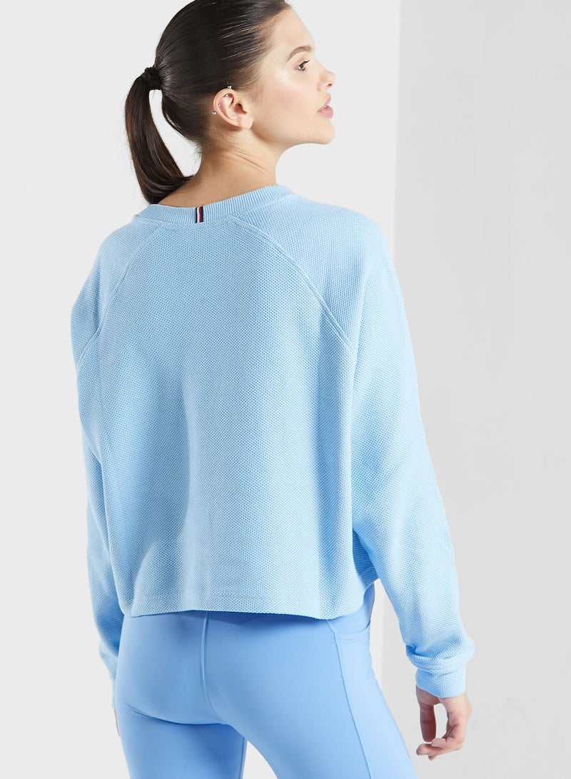 Logo Mesh Sweatshirt