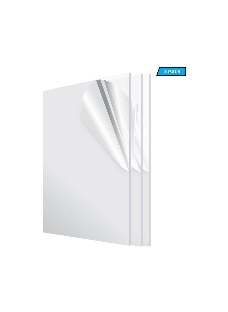 TILARA TILARA Premium Acrylic Sheet Reflective Clear Finish 12x24 Pack Of 3  - Image 2