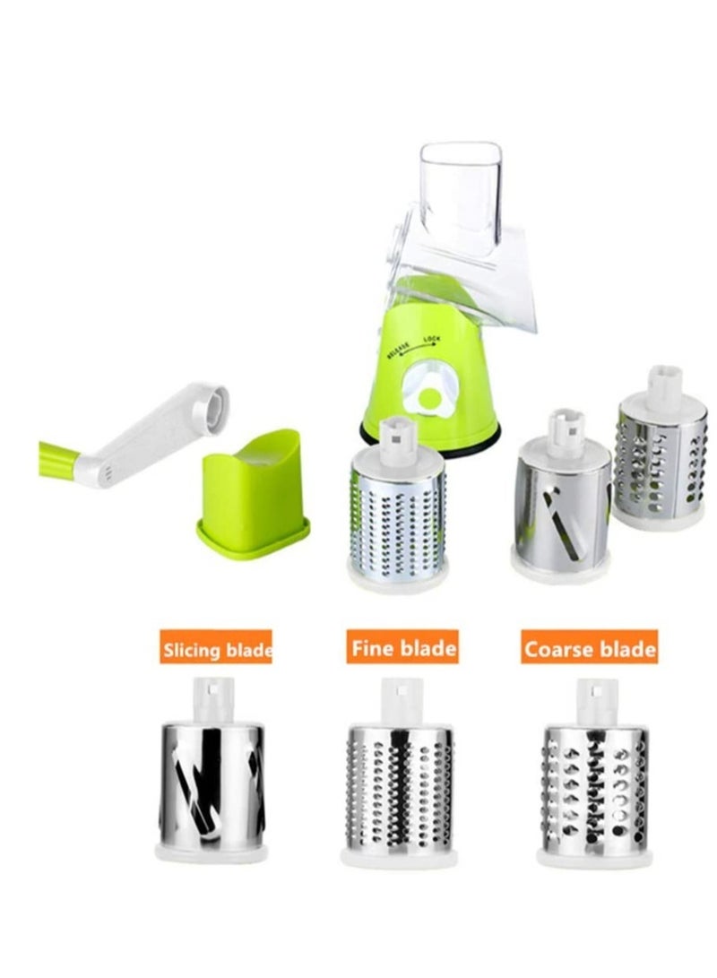 ELTRAZONE Manual Vegetable Tabletop Drum Round Onion Potato Carrot Grater Kitchen Gadgets - Image 3