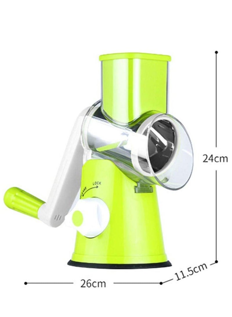 ELTRAZONE Manual Vegetable Tabletop Drum Round Onion Potato Carrot Grater Kitchen Gadgets - Image 4