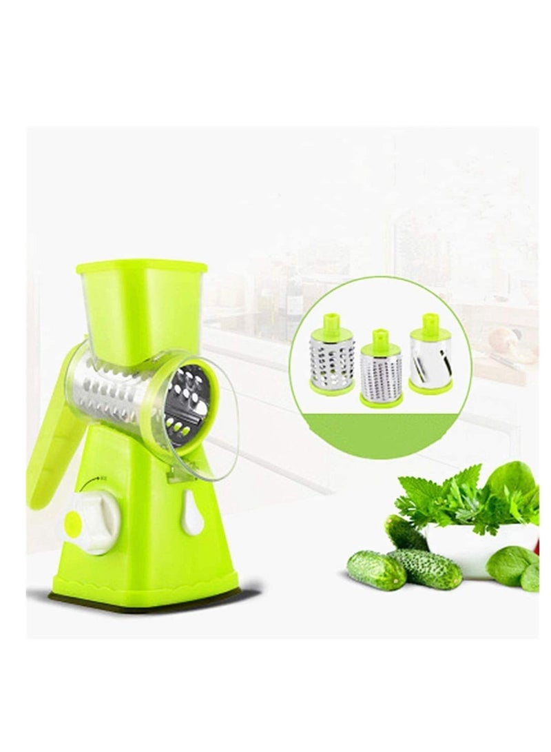 ELTRAZONE Manual Vegetable Tabletop Drum Round Onion Potato Carrot Grater Kitchen Gadgets - Image 1