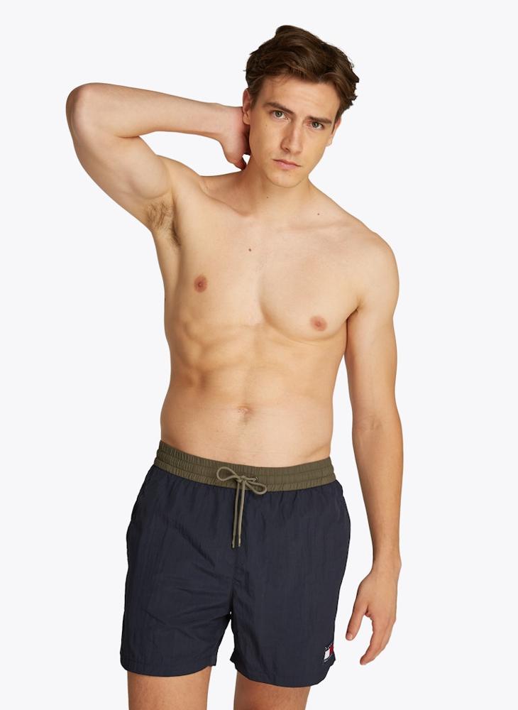 TOMMY HILFIGER Medium Length Drawstring Swim Trunks  - Image 1