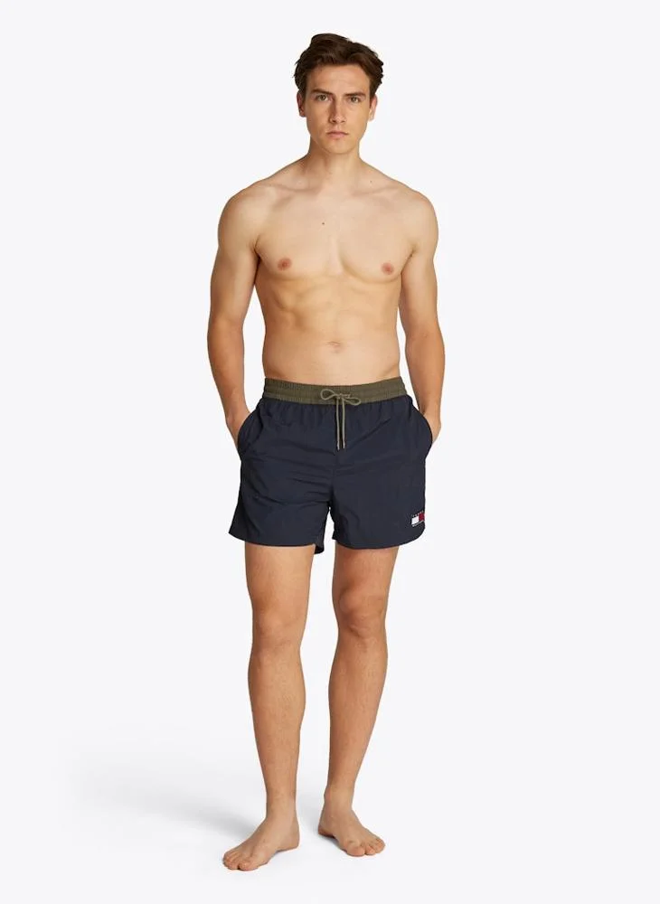 TOMMY HILFIGER Medium Length Drawstring Swim Trunks