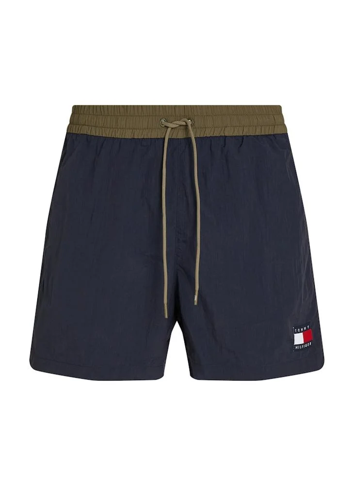 TOMMY HILFIGER Medium Length Drawstring Swim Trunks