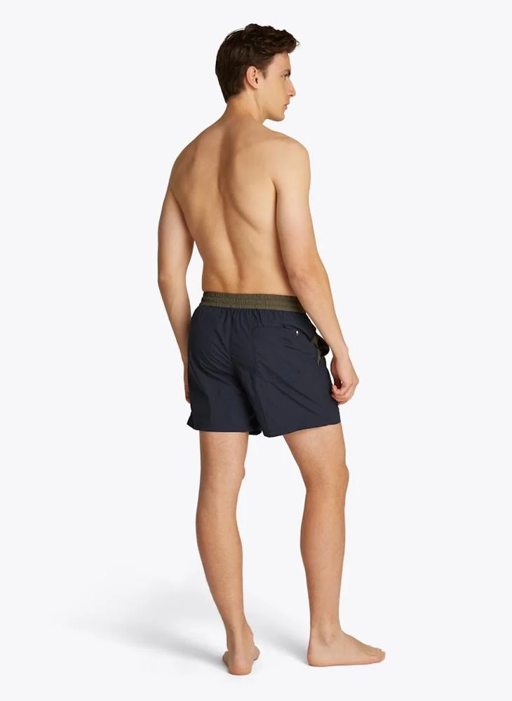 تومي هيلفيغر Logo Drawstring Swim Shorts