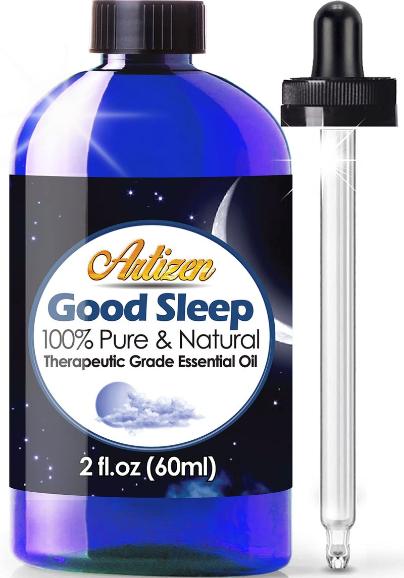Artizen Good Sleep Blend Essential Oil (100% Pure & Natural - Undiluted) Therapeutic Grade - Huge 2oz Bottle - Perfect for Aromatherapy, Relaxation, Skin Therapy & More - Aromatherapy Essential Oil - Image 1