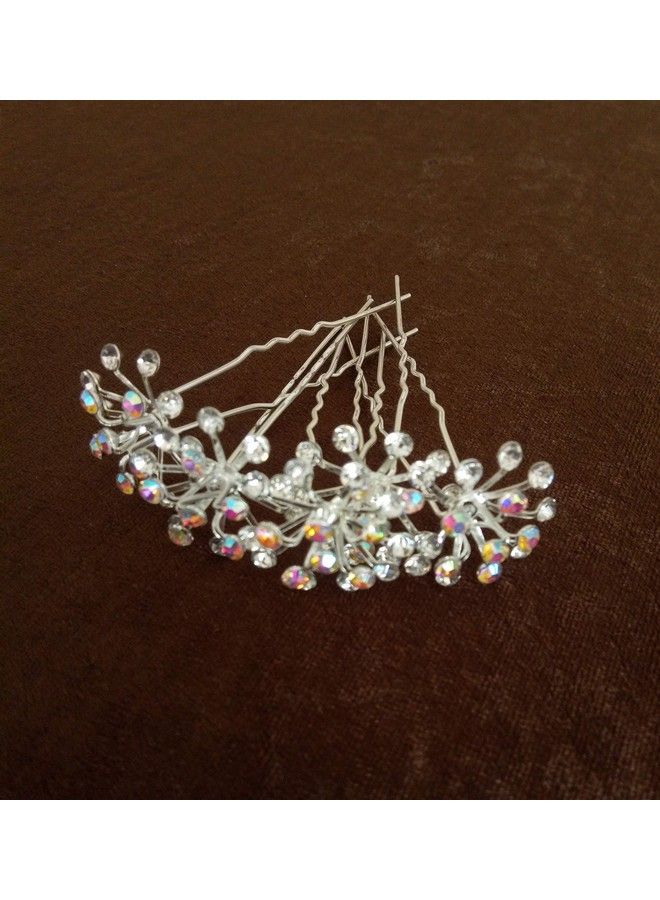 Foreign Holics Bridal Hair Accessories Juda Pins Hair Pins Multicolor (12 Pcs) - Image 3