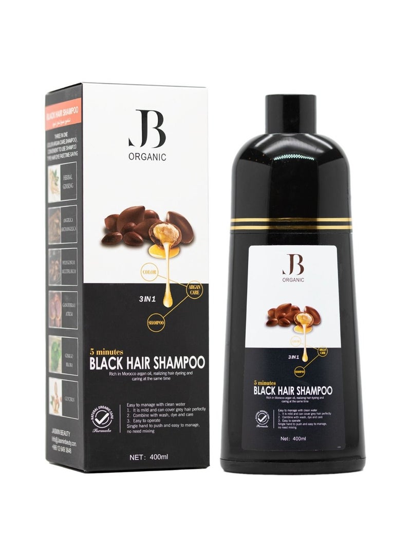 JB Organic Argan Oil Shampoo Hair Black 400 ml