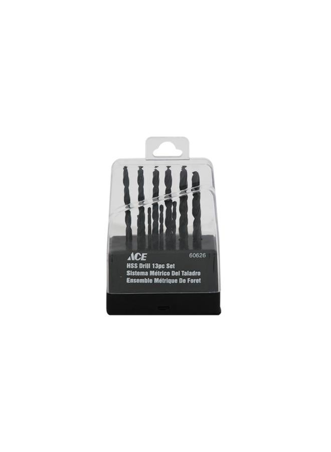 ACE 13-Piece HSS Metric Drill Bit Set 