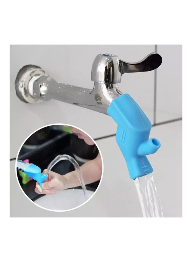 NIBEMINENT Silicone Kitchen Faucet Extender Blue - Image 2