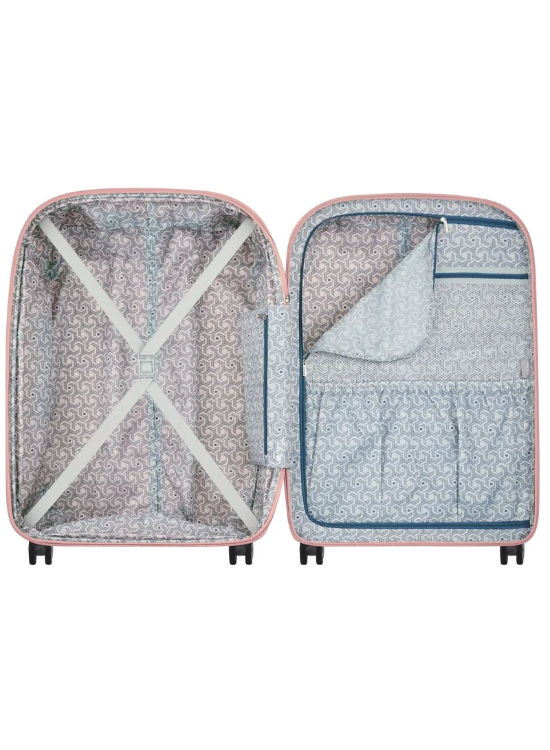 DELSEY Paris Clavel 71cm Hardcase 4 Double Wheel Expandable Medium Check-In Luggage Trolley Peony