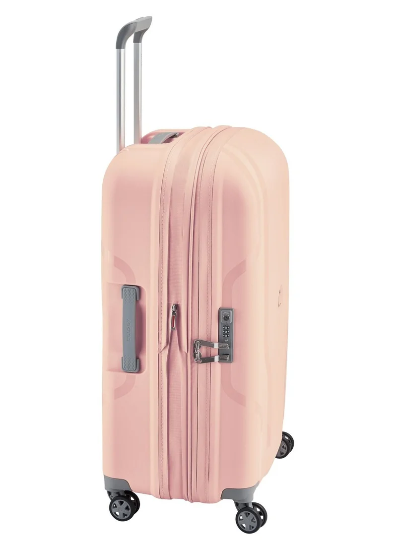 DELSEY Paris Clavel 71cm Hardcase 4 Double Wheel Expandable Medium Check-In Luggage Trolley Peony