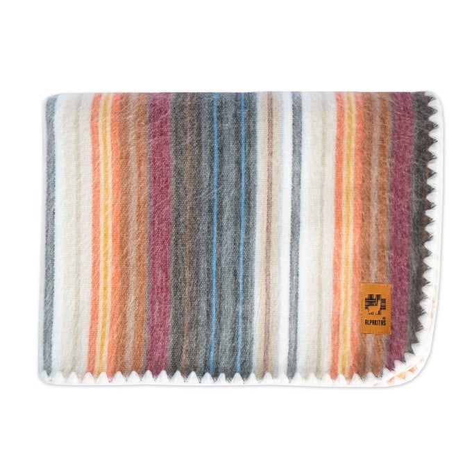 PREMIUM HANDMADE ALPACA THROW TWIN SIZE ALPACA AND COTTON BEST BLANKET SIZE 64 X 45 INCHES WOVEN MERINO WOOL WHITE BROWN
