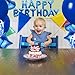 WEIKA 27 Pcs Dark Blue Birthday Decorations 3D Foil Dark Blue Happy Birthday Balloon Banner Pentagram Heart Foil Balloons Confetti Balloons Kit For Boys Girls Birthday Party Supplies - Image 4