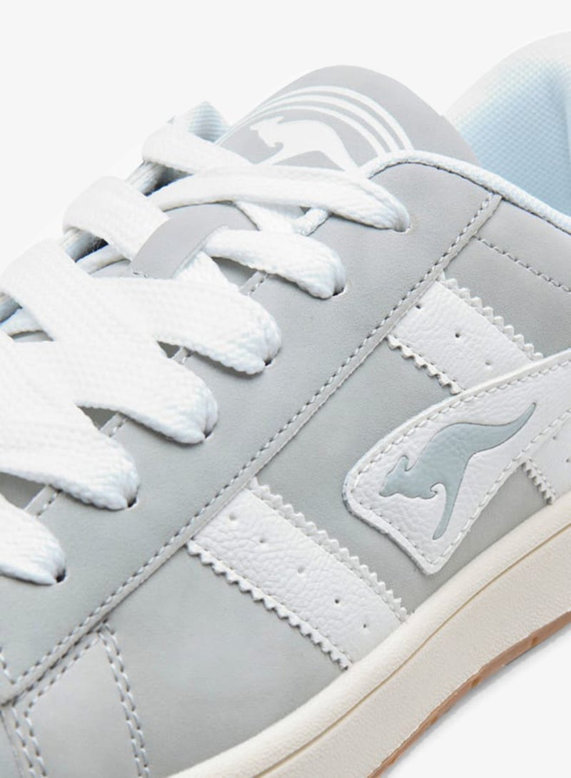 كانغاروس سنيكرز رجالي بتفاصيل شعار وإغلاق برباط - Image 4