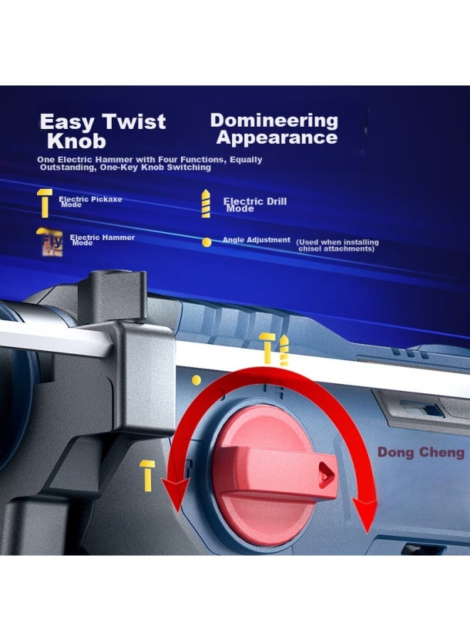 DONG Cheng Dongcheng Industrial-grade Brushless Cordless Rotary Hammer Wzc22d, Impact Drill, Electric Hammer, Electric Pick, Electric Drill, Three-in Power Tool - Image 1